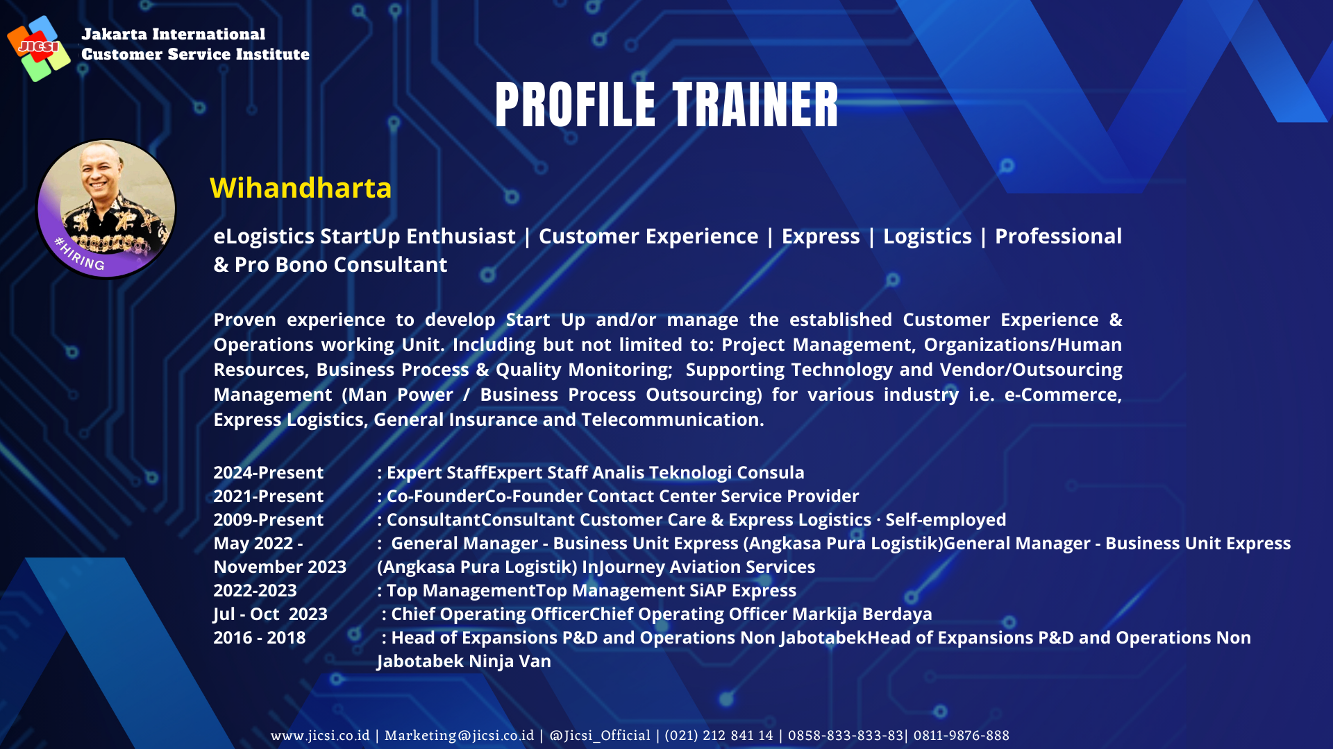 PROFILE TRAINER PAK WIHAN