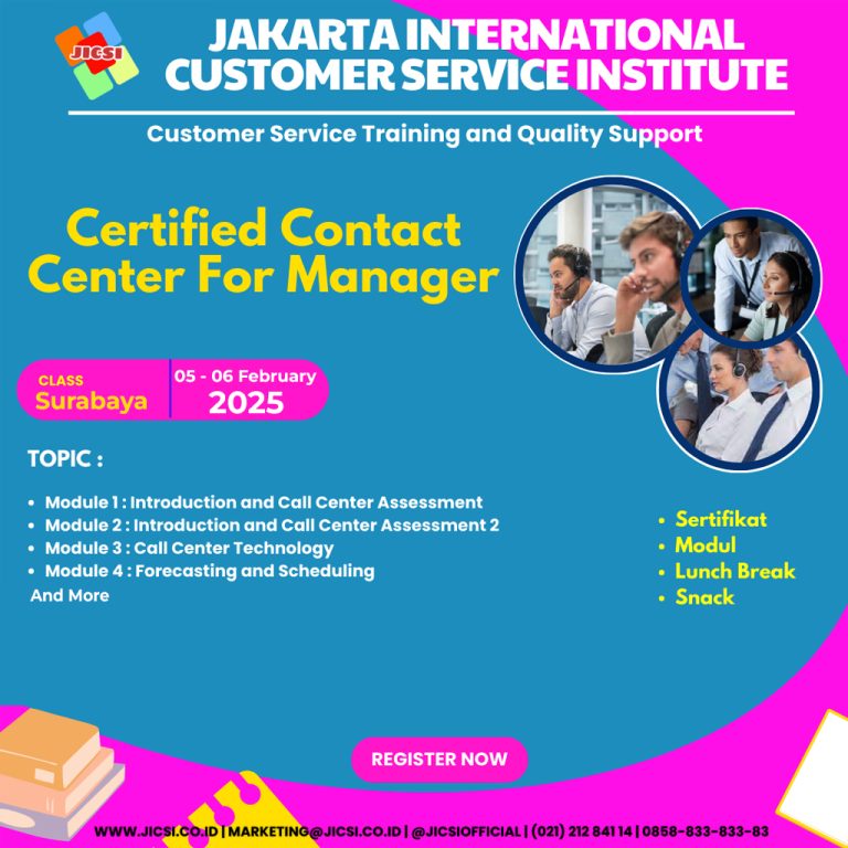 Certified Contact Center For manager